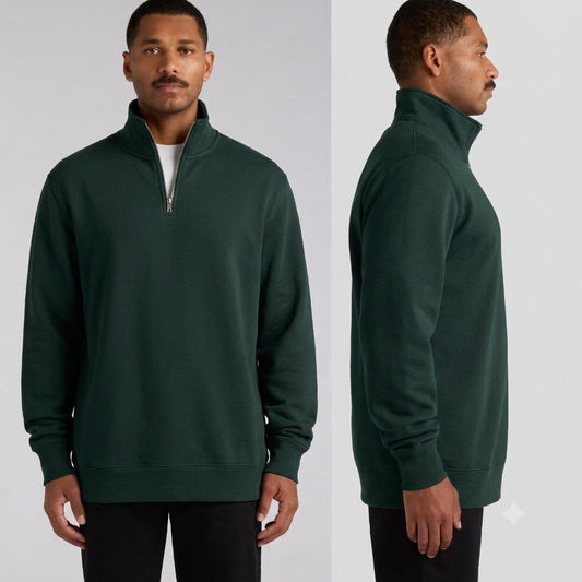 Stencil Half Zip Crew