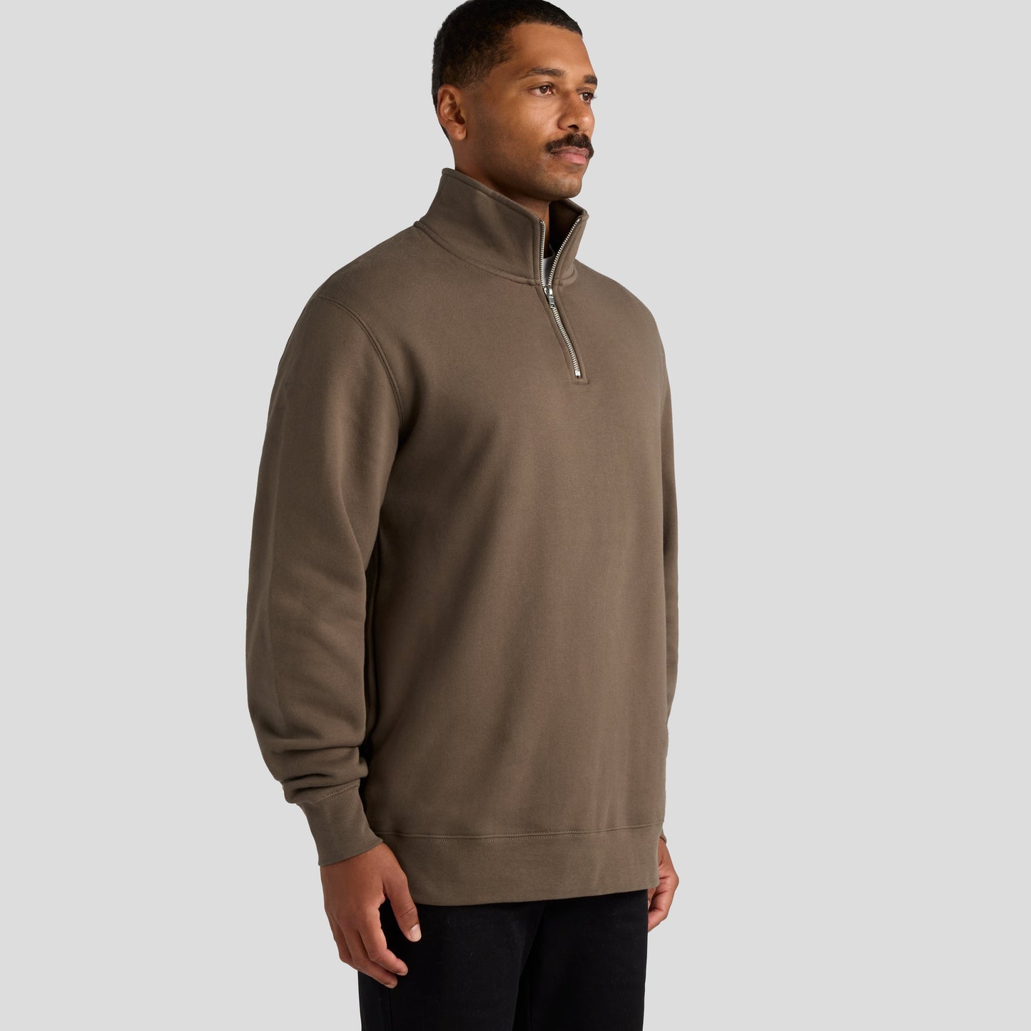 Stencil Half Zip Crew