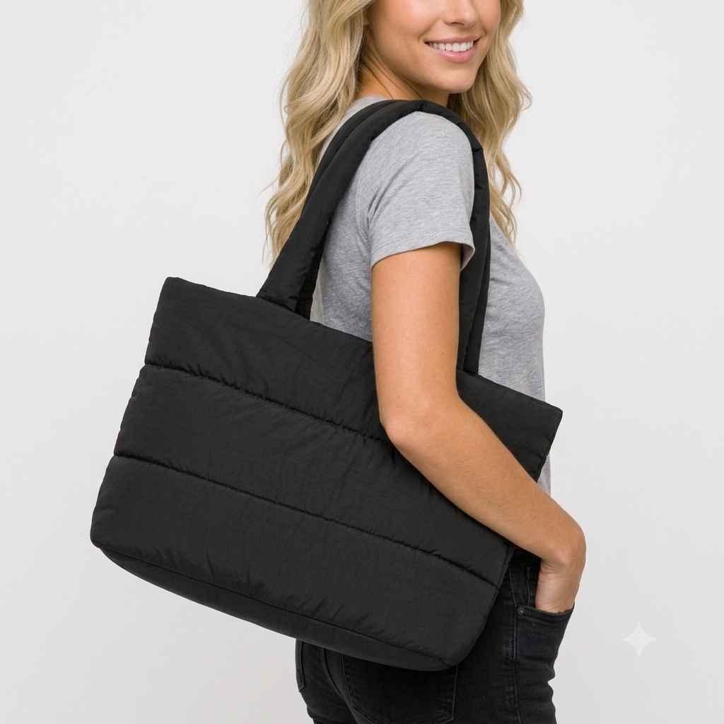 Quilted tote bag