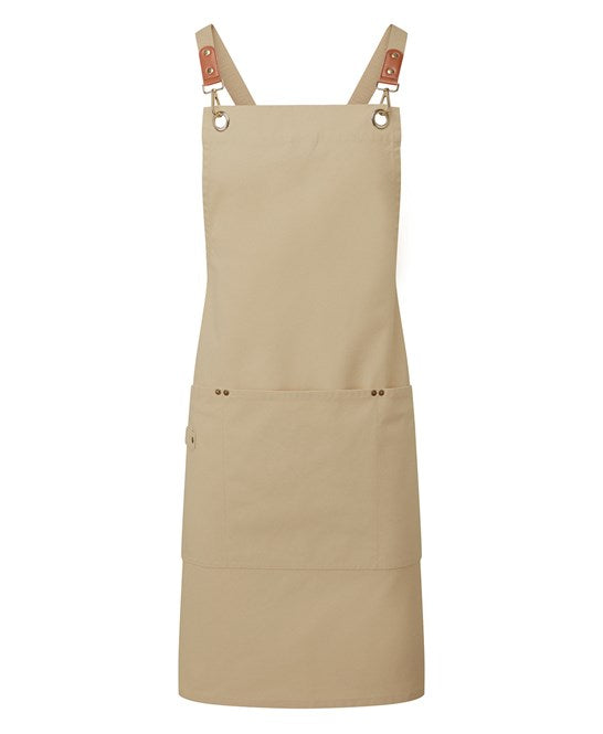 Clip ‘n’ Clasp cross-back bib apron