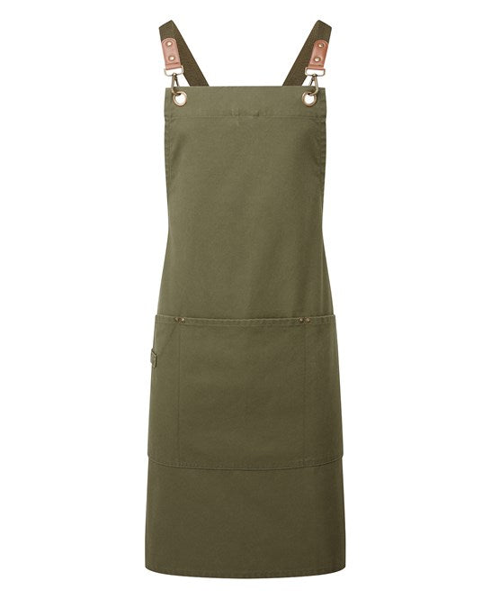 Clip ‘n’ Clasp cross-back bib apron